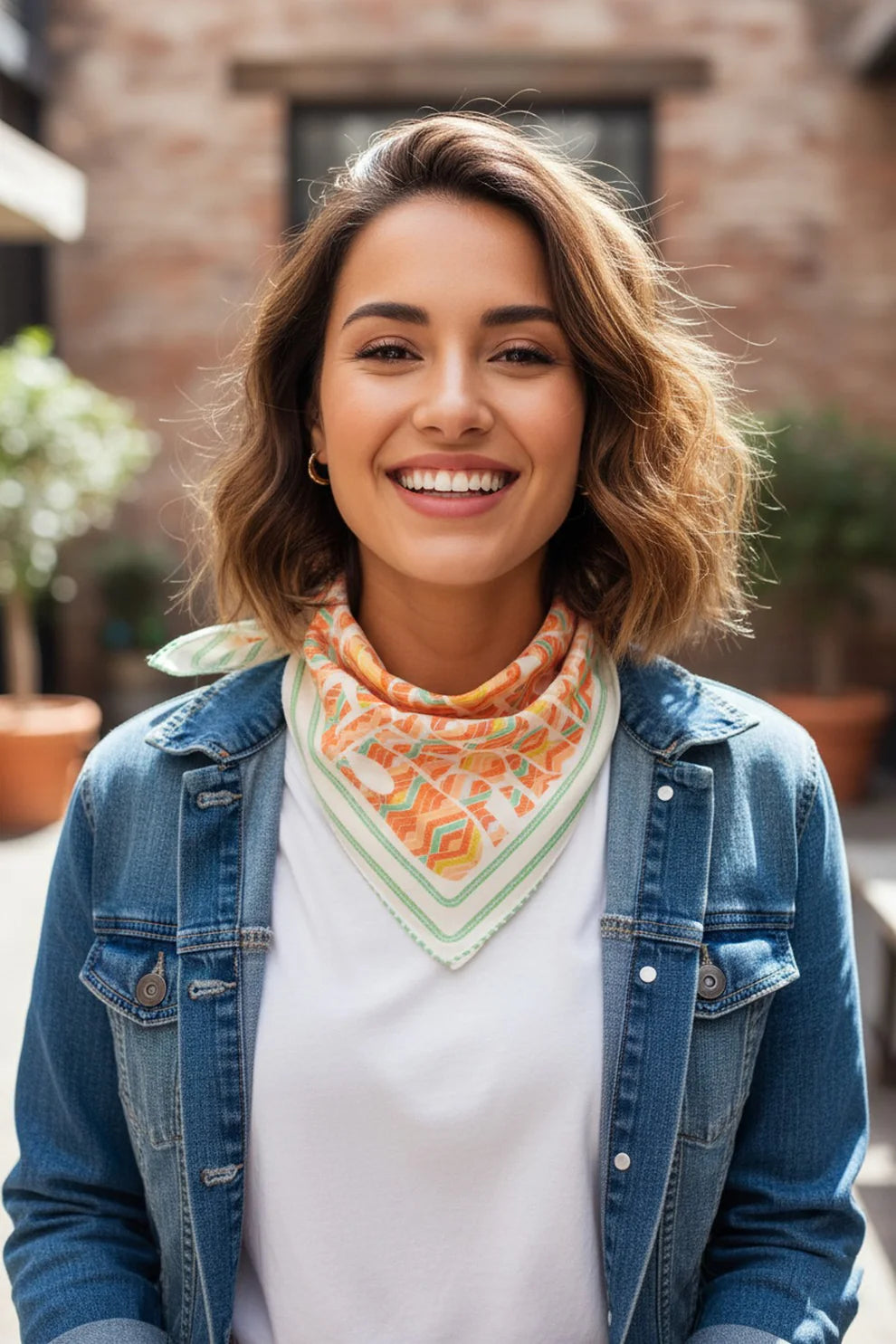 Abstract Mosaic Bandana