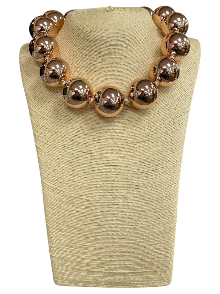 Chunky Round Bead Necklace