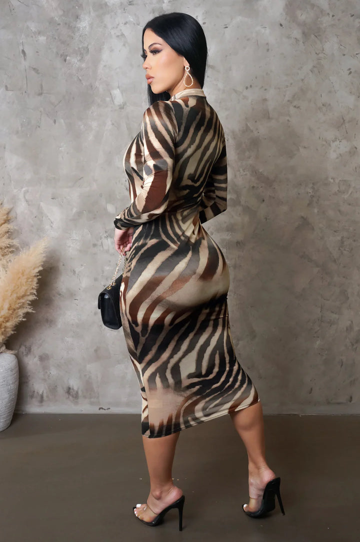 Midi Dress Hung Up On Me