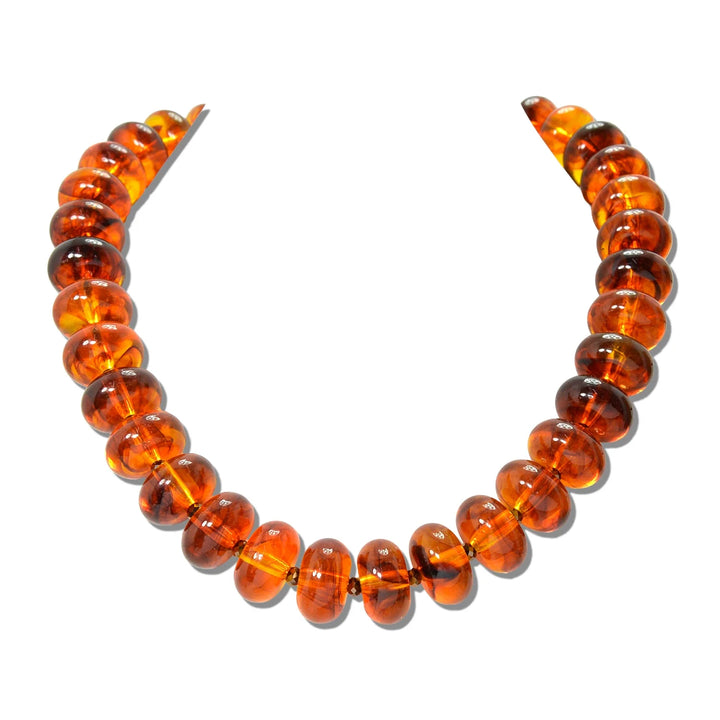 CHUNKY RESIN RONDELLE BEAD NECKLACE
