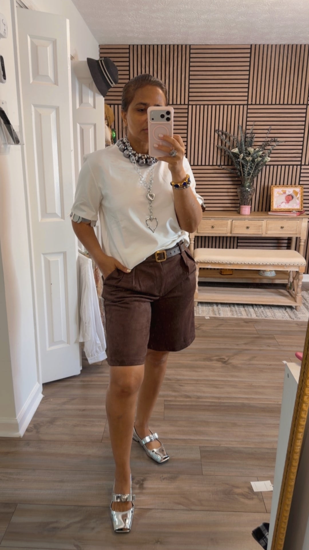 Suede Trouser Short