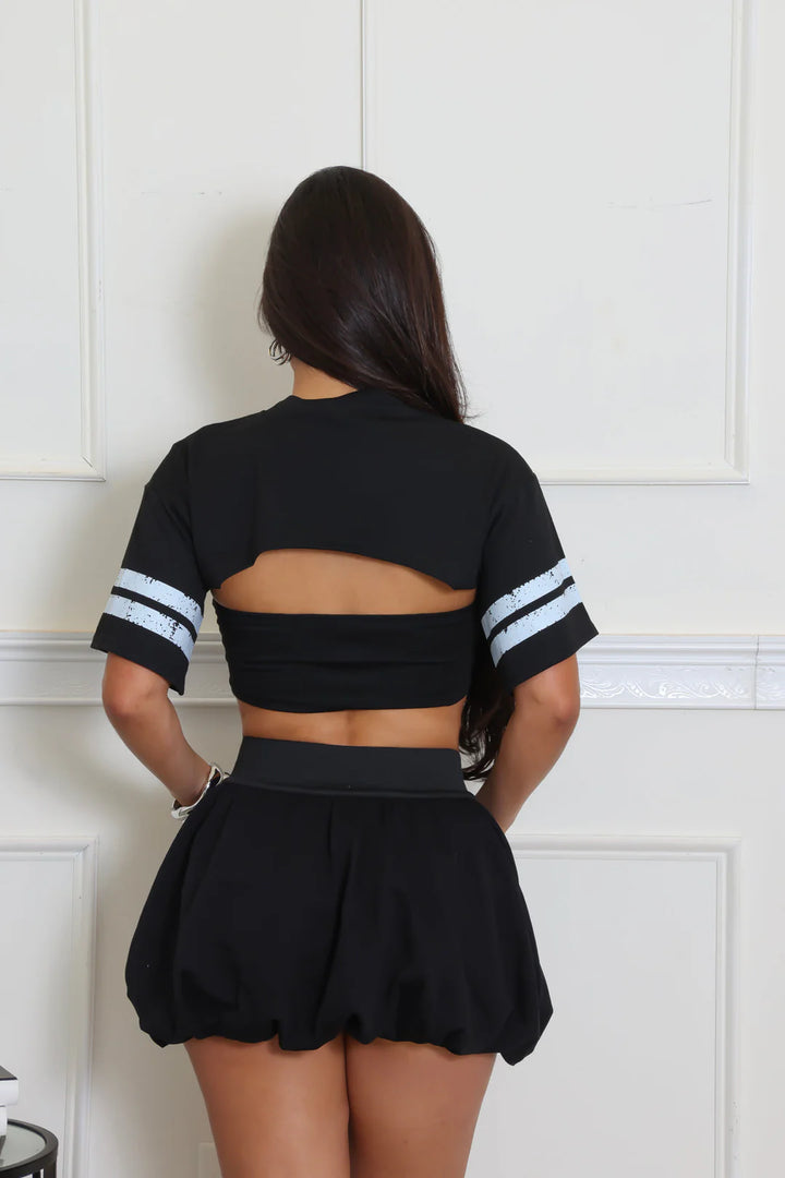 Collar Bolero & Tube Top Set