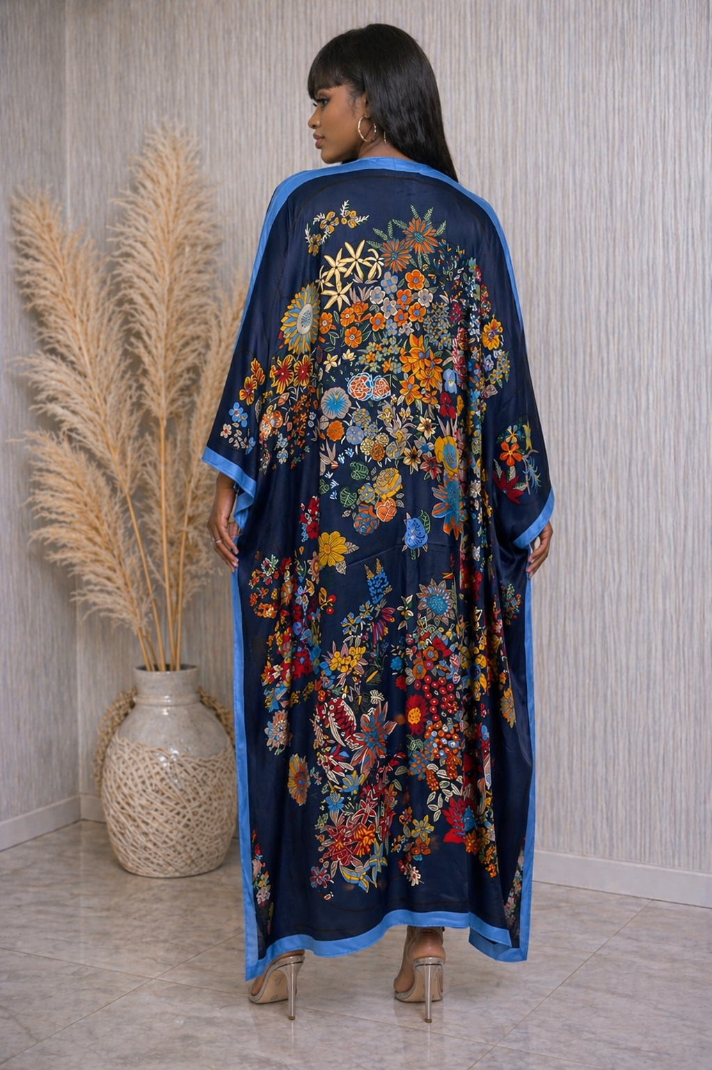 Boho Floral Kimono Cover Up
