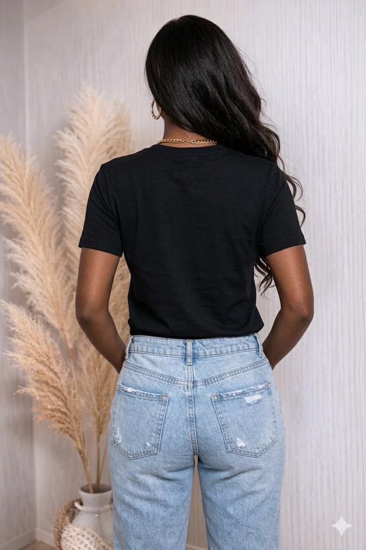 WINE STONES PRINTED T-SHIRT