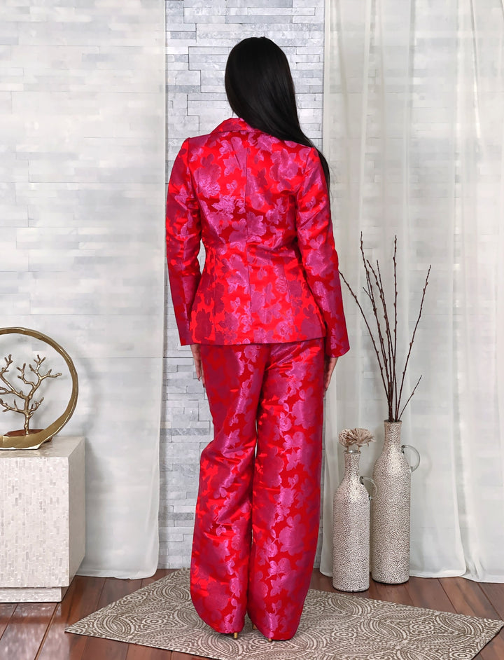 JACQUARD BLAZER & PANTS SET