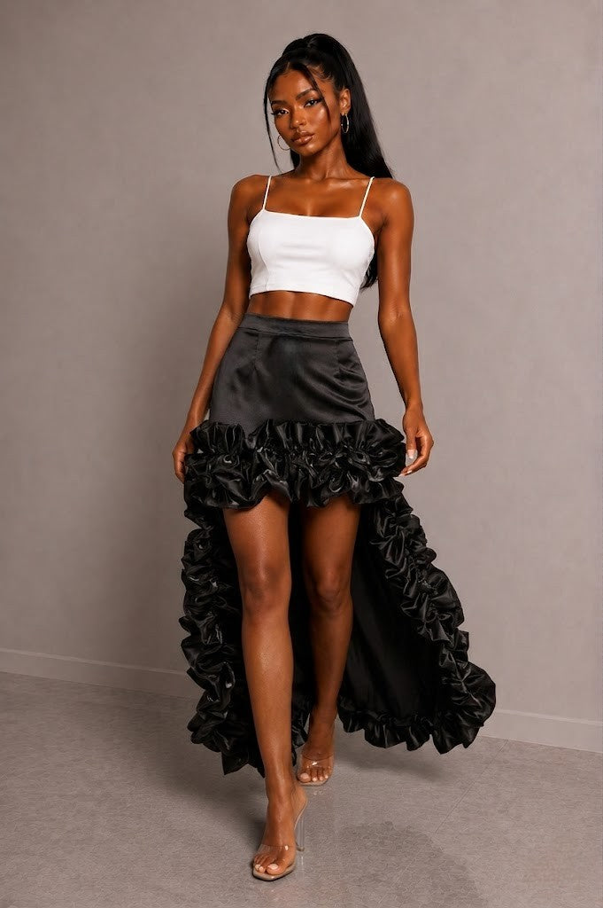 HW RUFFLE MULLET SKIRT