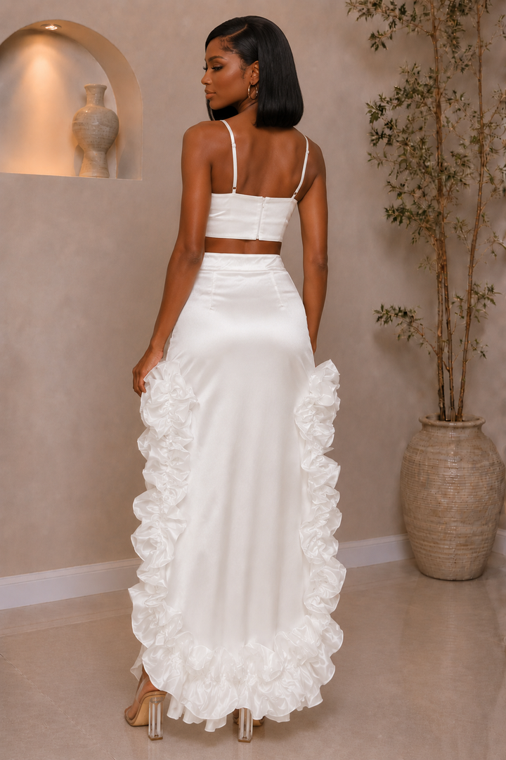 HW RUFFLE MULLET SKIRT
