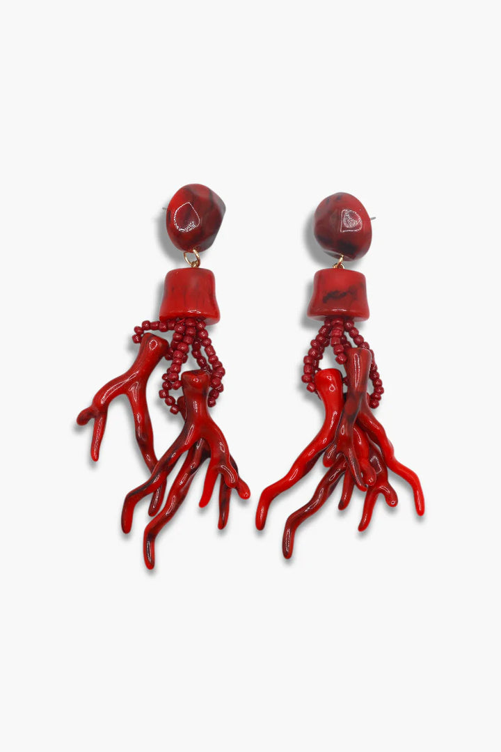 Coral Earrings