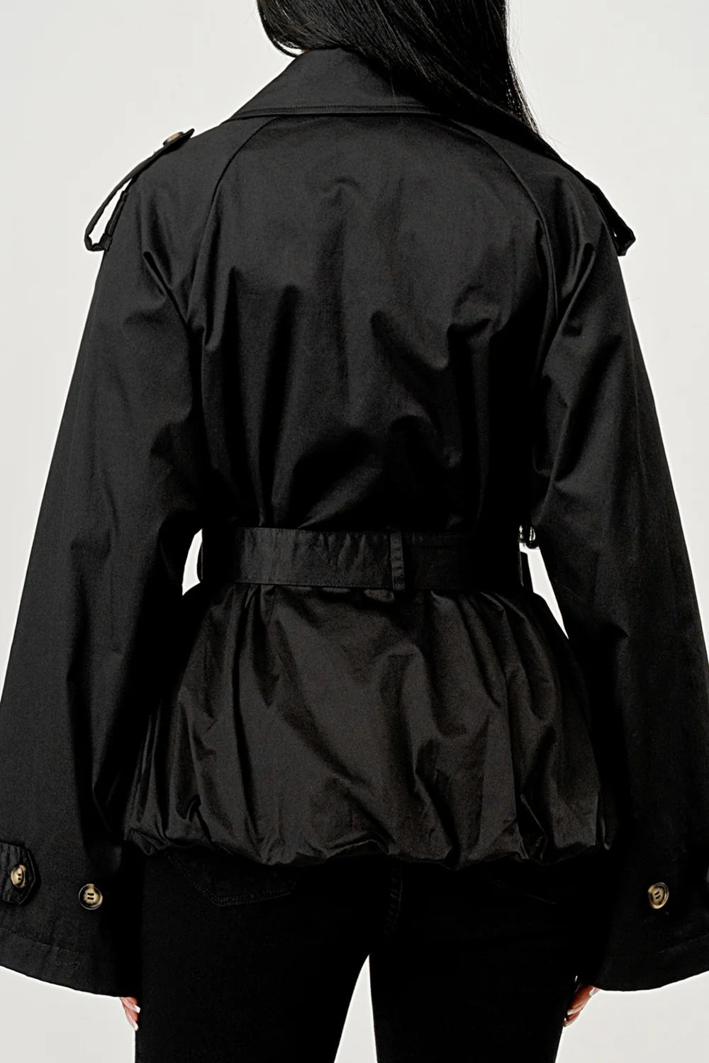 BELL SLEEVE TRENCH COAT JACKET