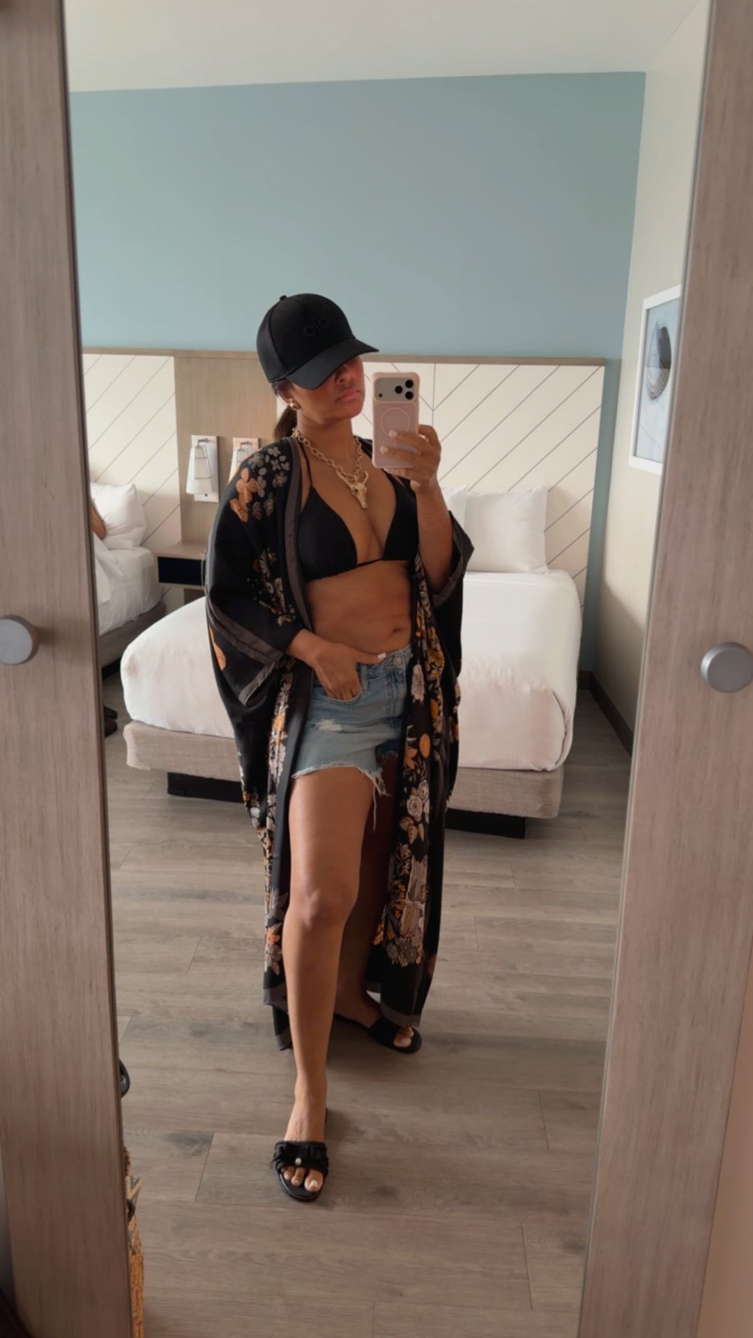 Boho Floral Kimono Cover Up