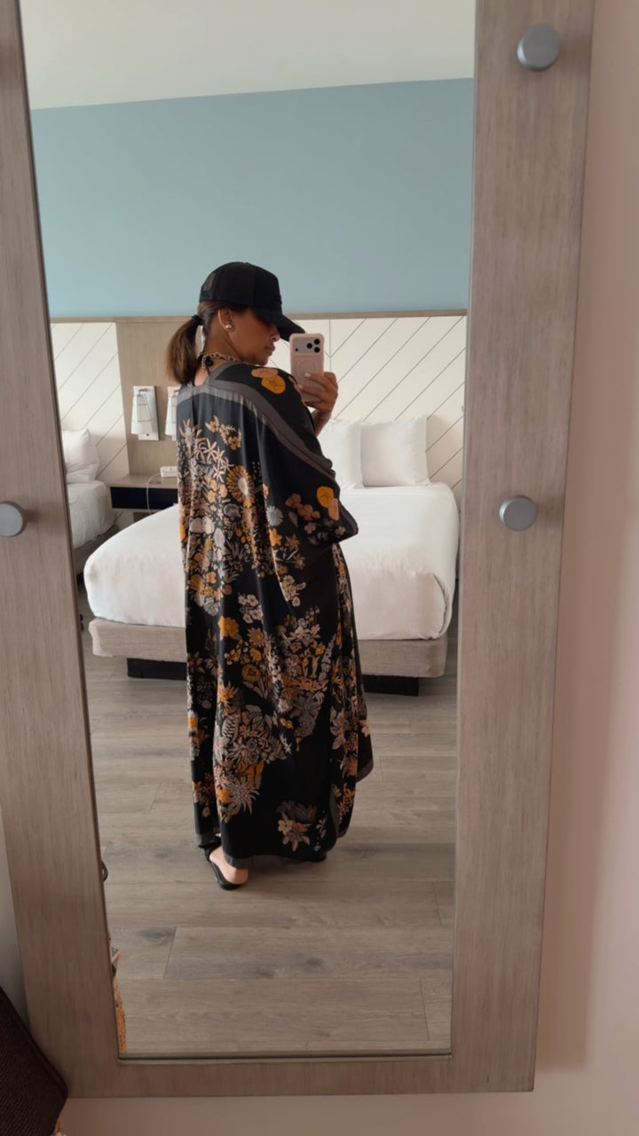 Boho Floral Kimono Cover Up