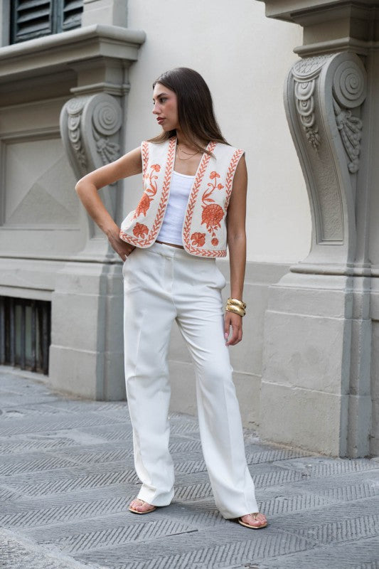 Lilia Folk-inspired Sunset Vest