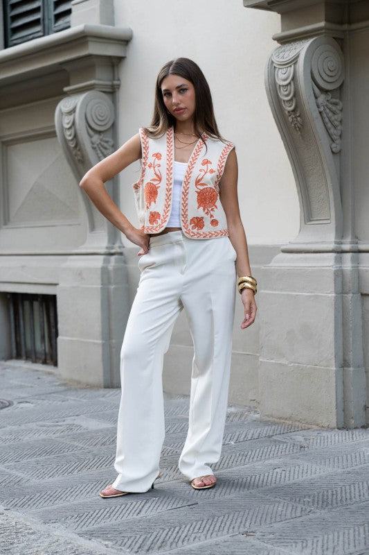 Lilia Folk-inspired Sunset Vest