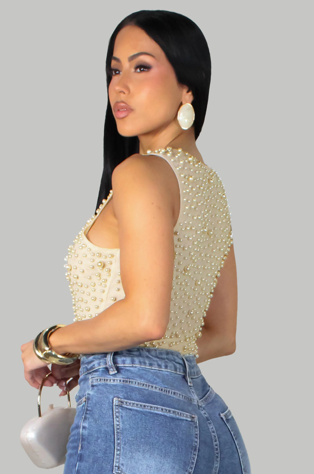Pearled Bodysuit