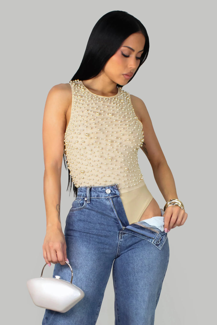 Pearled Bodysuit