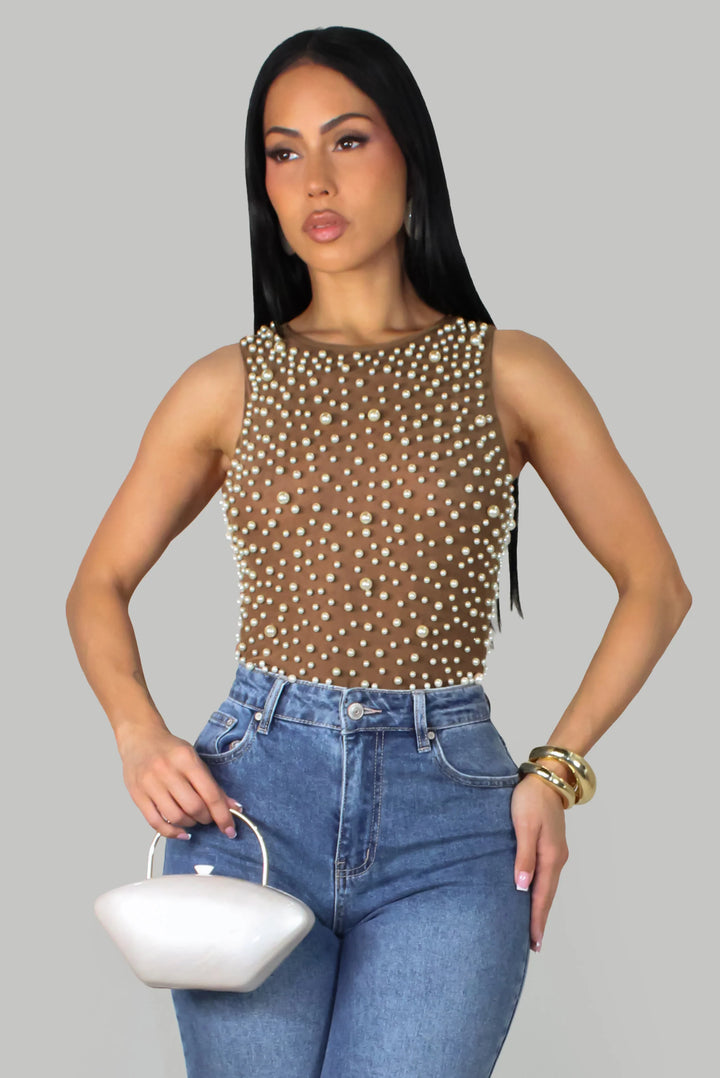 Pearled Bodysuit