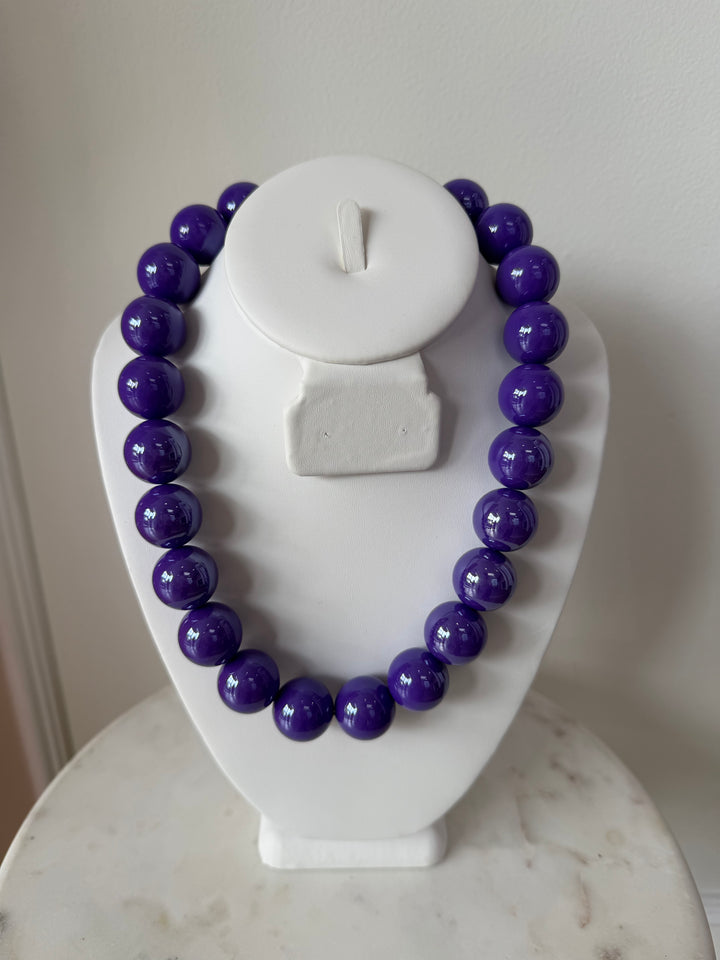 Acrylic Beaded Short Necklace