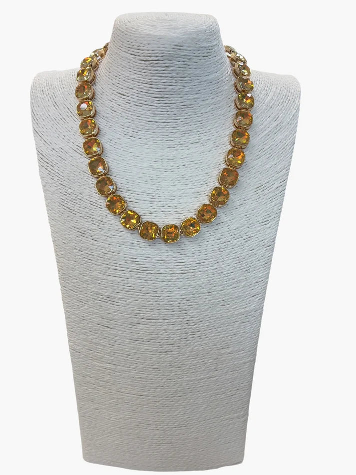 Opal Stone Link Necklace