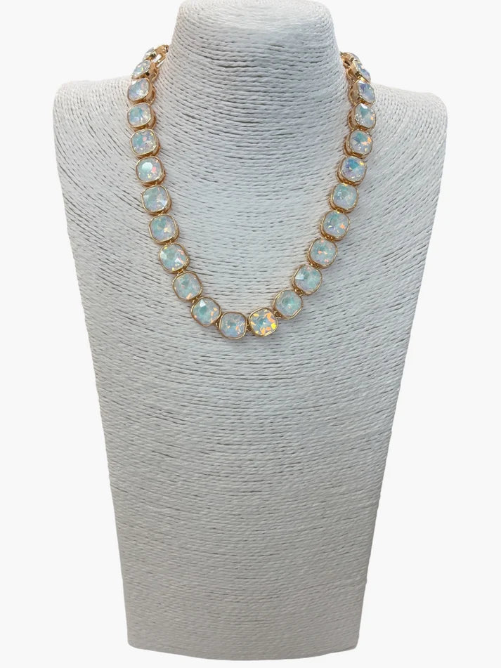 Opal Stone Link Necklace
