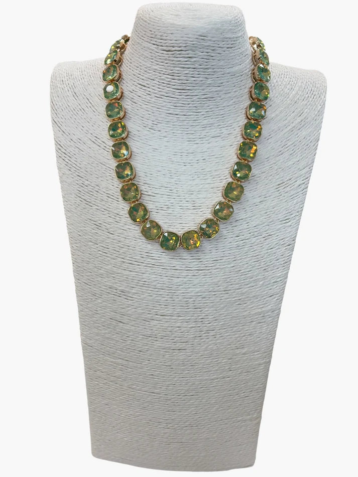 Opal Stone Link Necklace