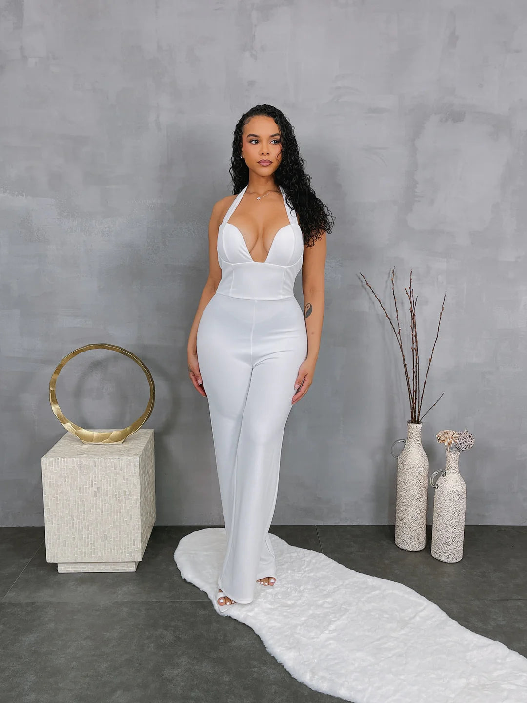 Halter Long Jumpsuit