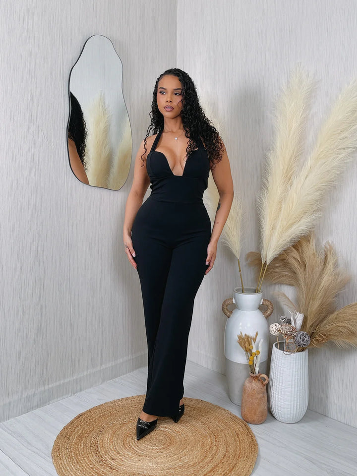 Halter Long Jumpsuit