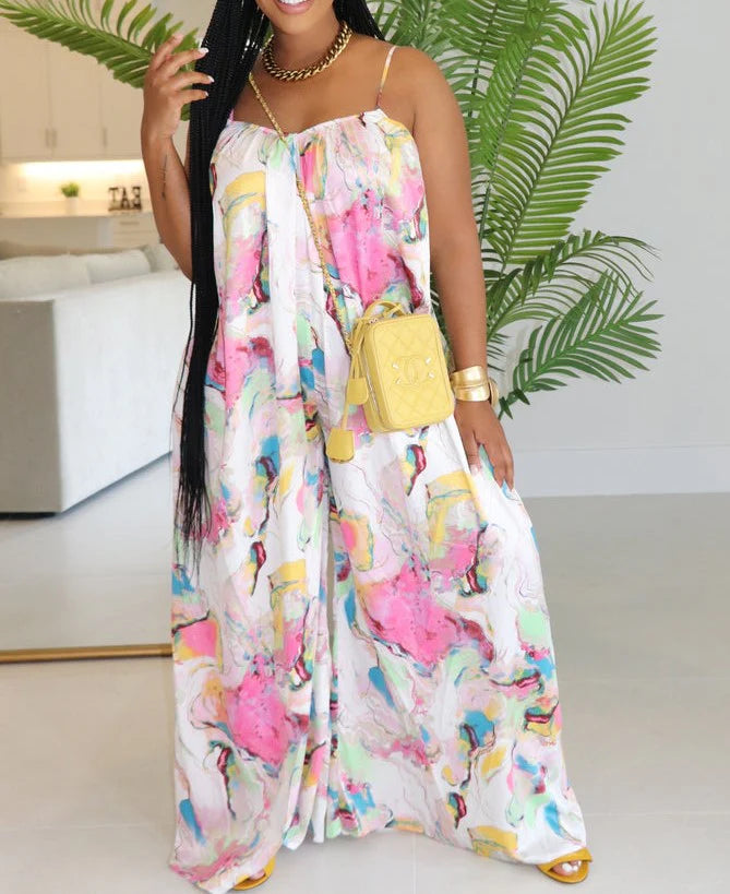 Butter Satin Wide Leg Jumpsuit