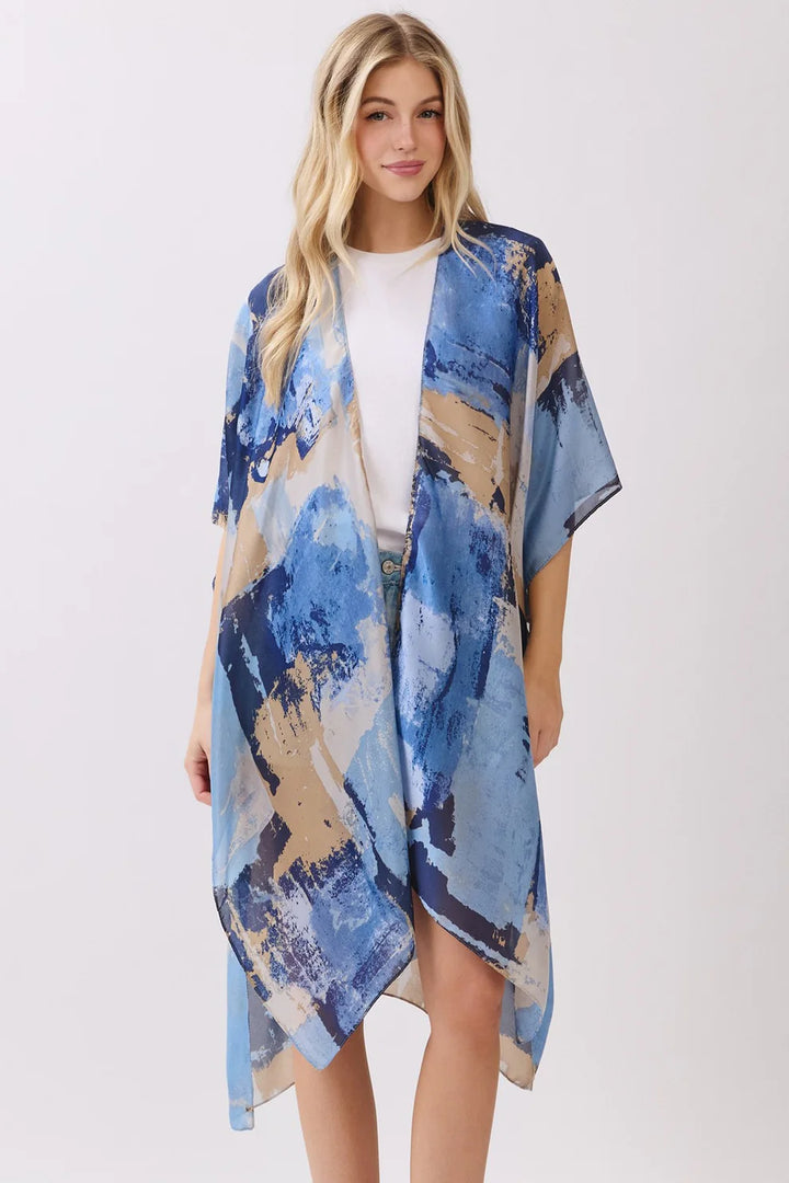 Modern Brushstroke Kimono