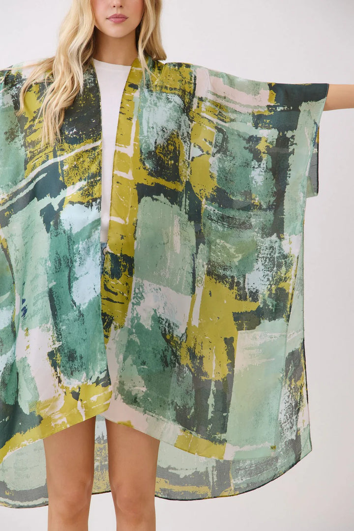 Modern Brushstroke Kimono