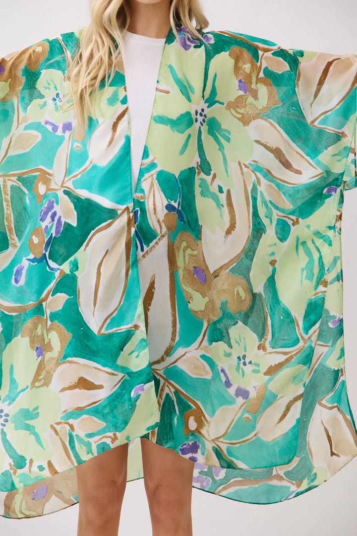 Tropical Floral Kimono