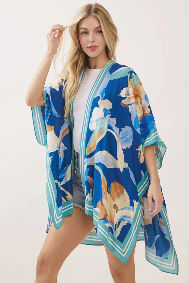 Floral Print Kimono Wrap
