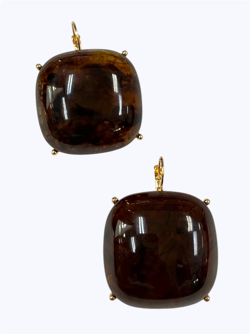 Marbled Acrylic Drop Earrings