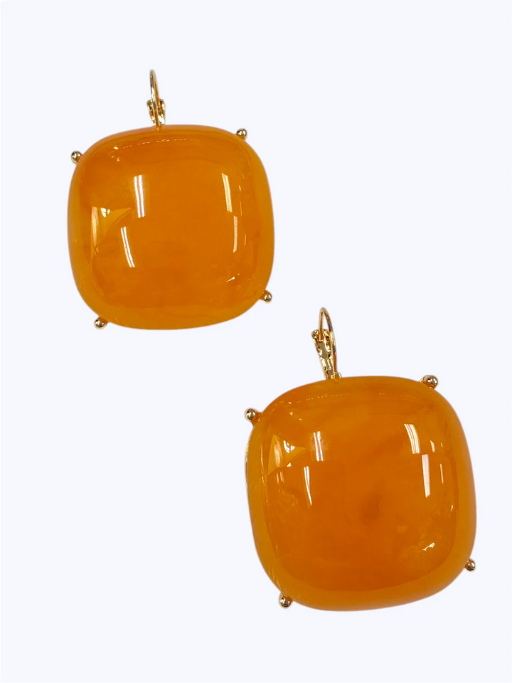 Marbled Acrylic Drop Earrings