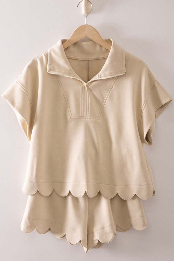 Cloud Hem Top & Shorts Set