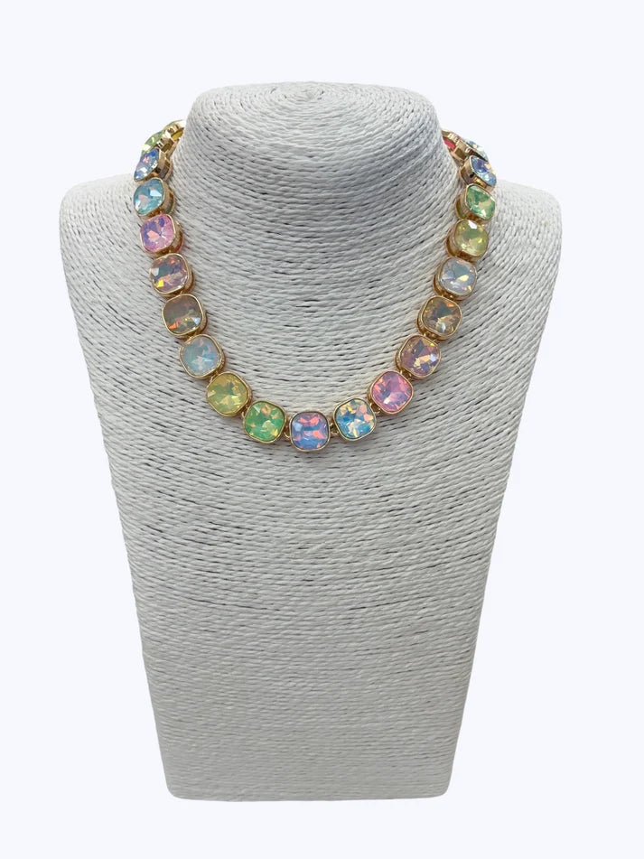 Opal Stone Link Necklace
