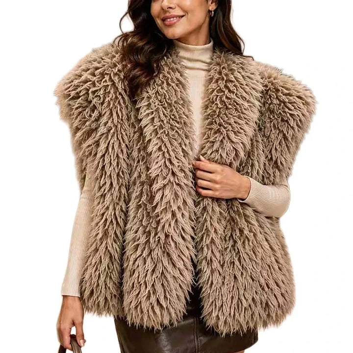 SHAGGY FAUX FUR TOPPER