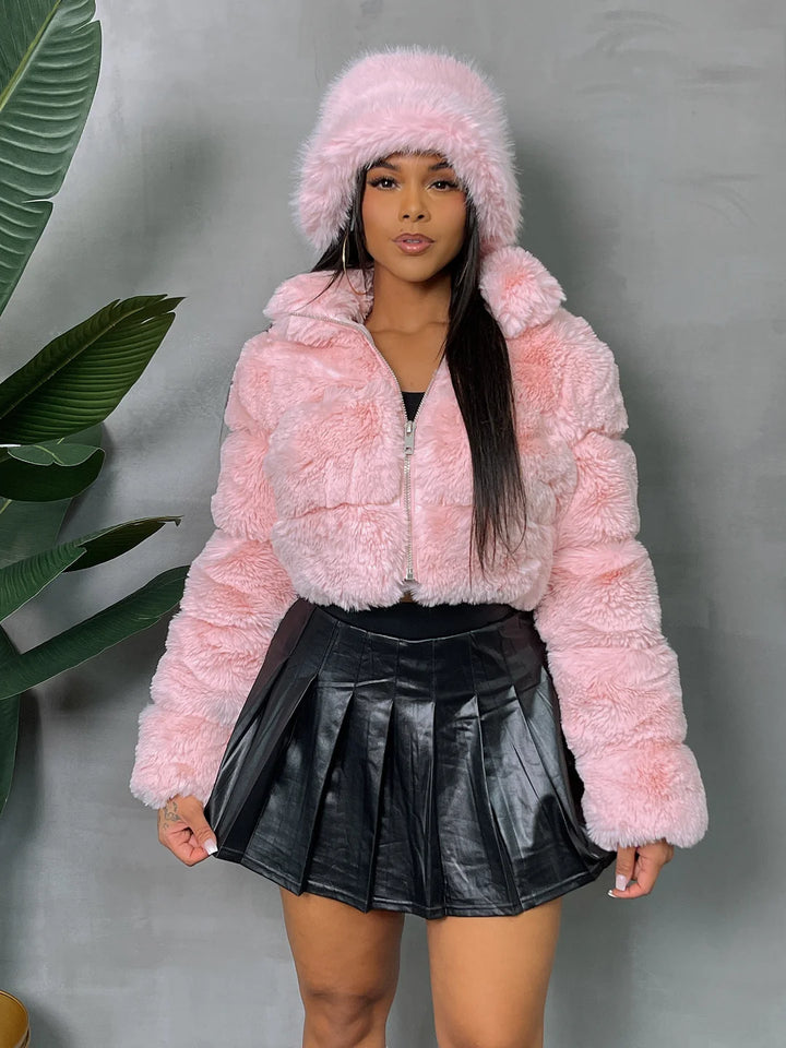 Jacket Fur Marshmellow