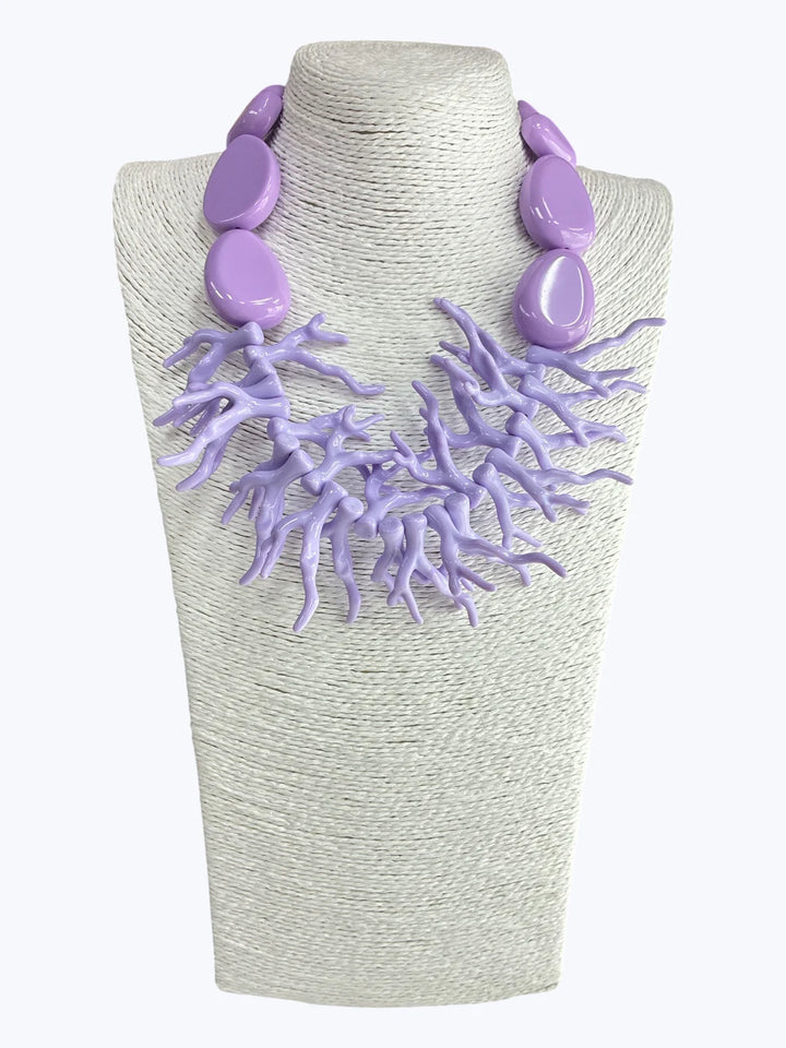 Coral Chunky Necklace