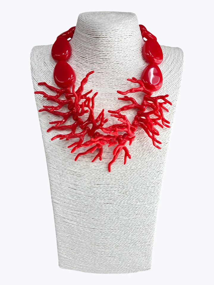 Coral Chunky Necklace