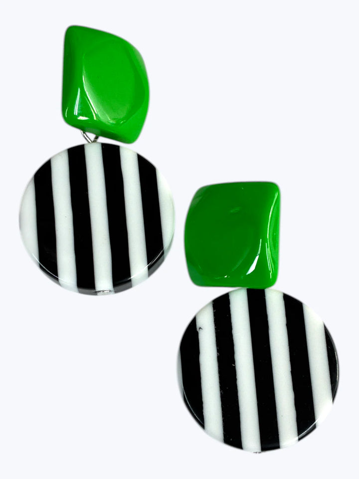 Acrylic Stripe Post Earrings