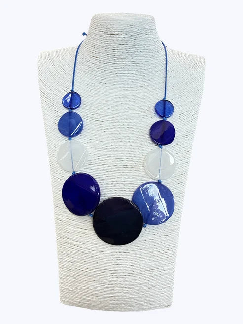 Modern Acrylic Disc Necklace