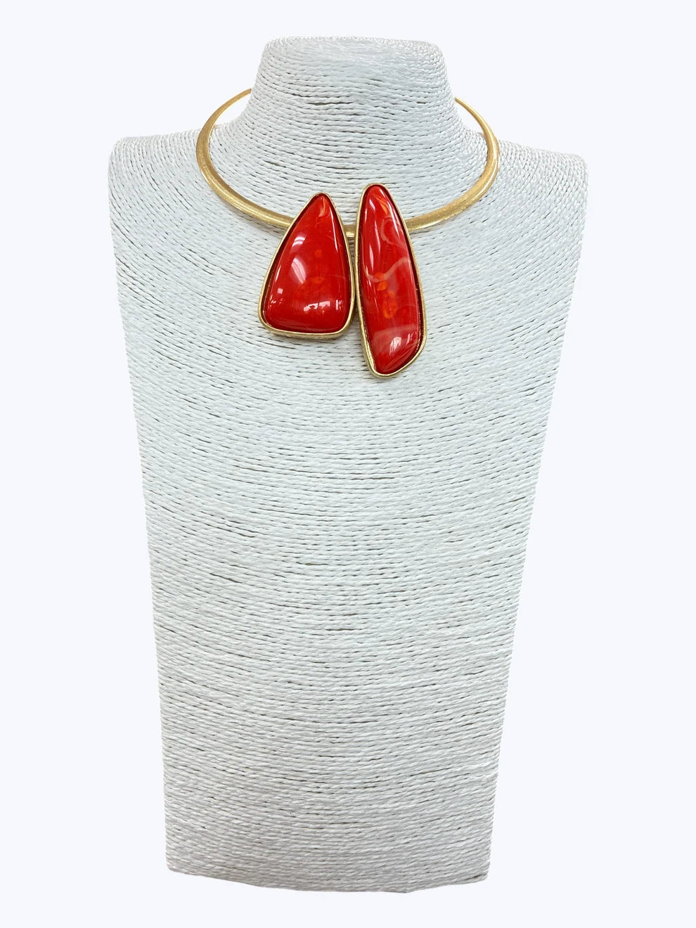 Geometric Pendant Choker Necklace