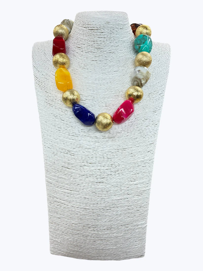 N5242 | Playful Mixed Bead Necklace