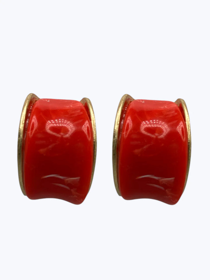 Curved Acrylic Hoop Earrings