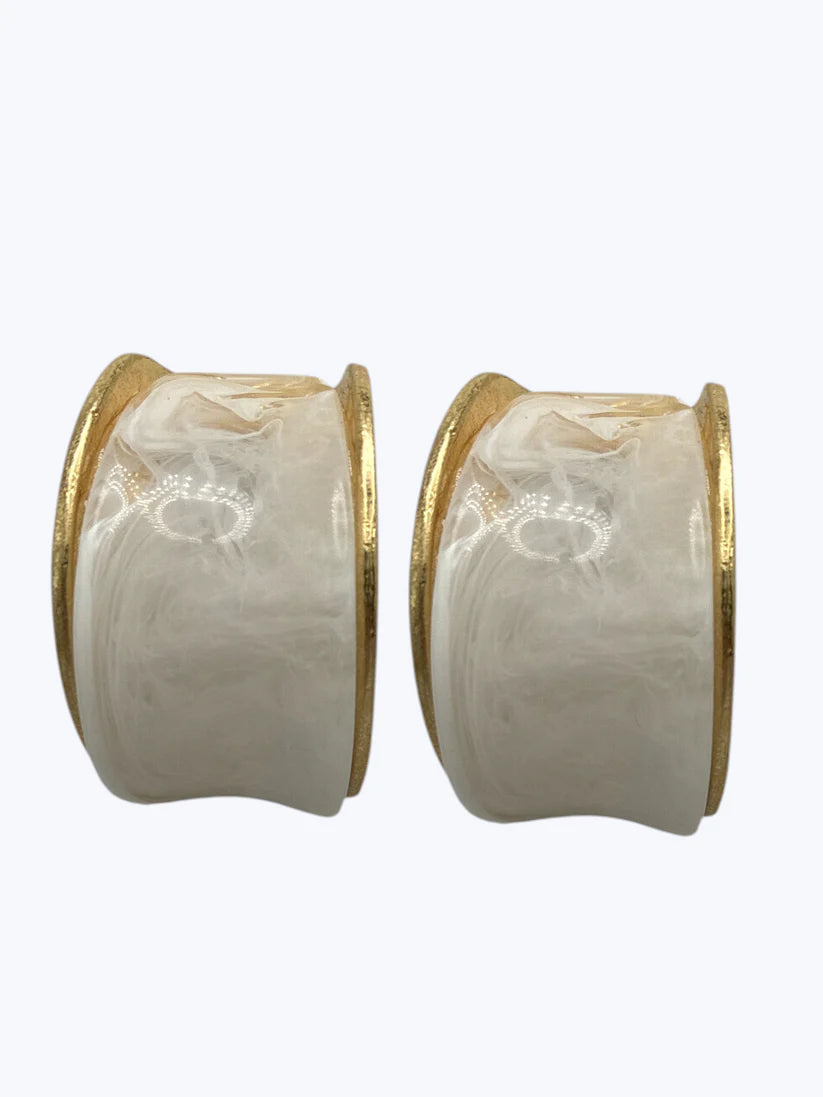 Curved Acrylic Hoop Earrings