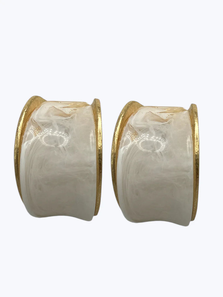 Curved Acrylic Hoop Earrings