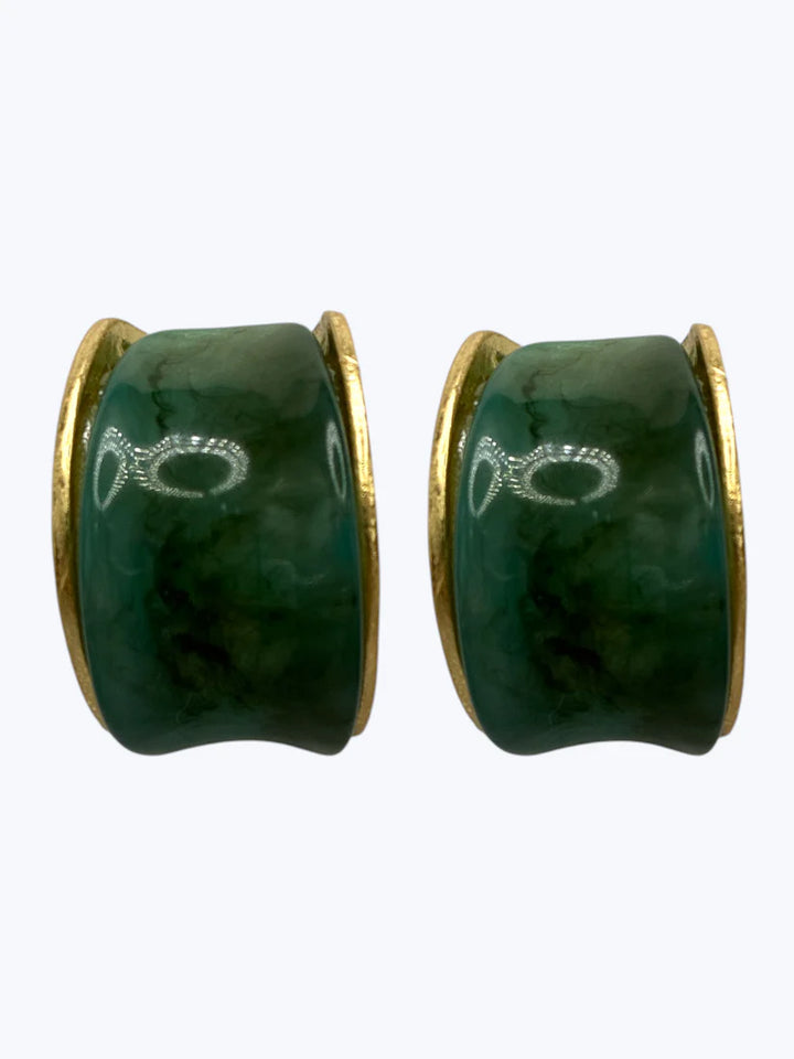 Curved Acrylic Hoop Earrings