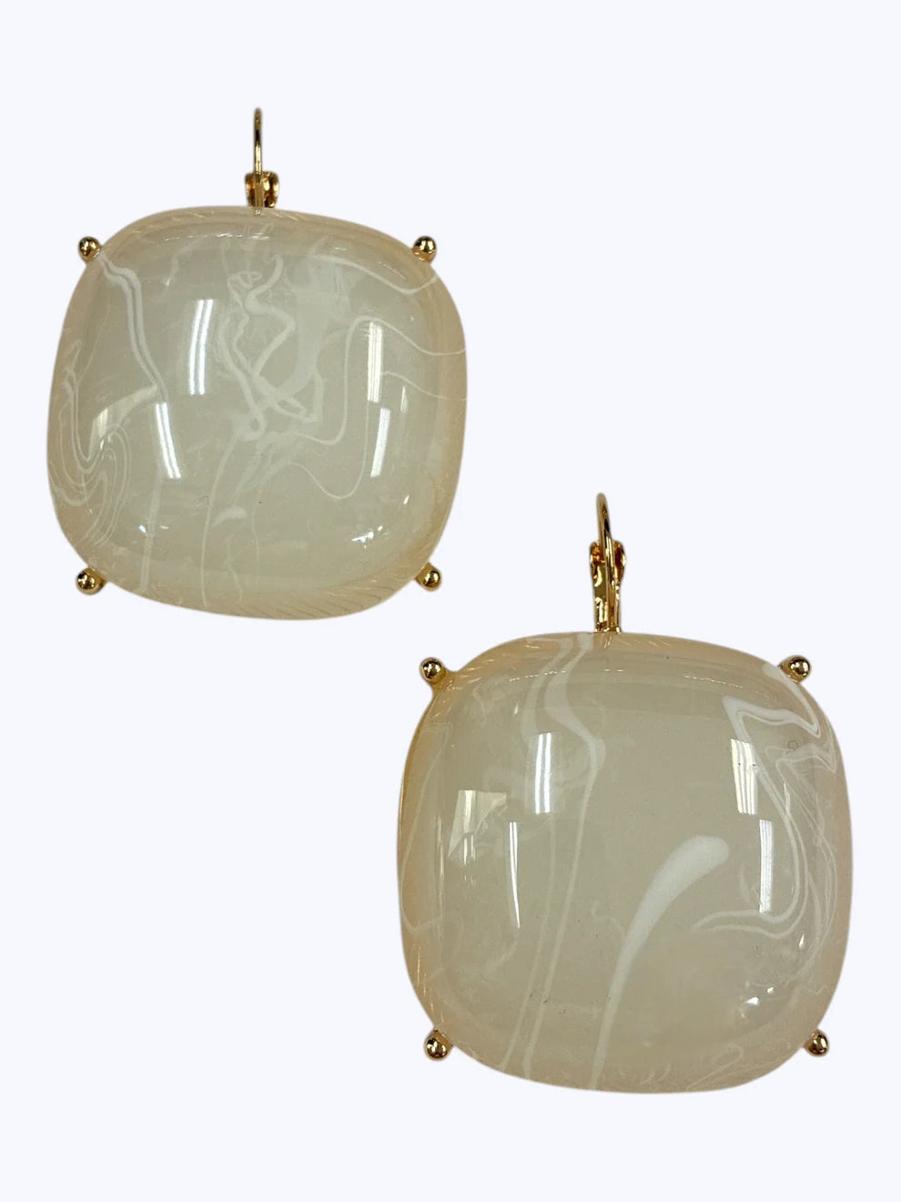 Marbled Acrylic Drop Earrings