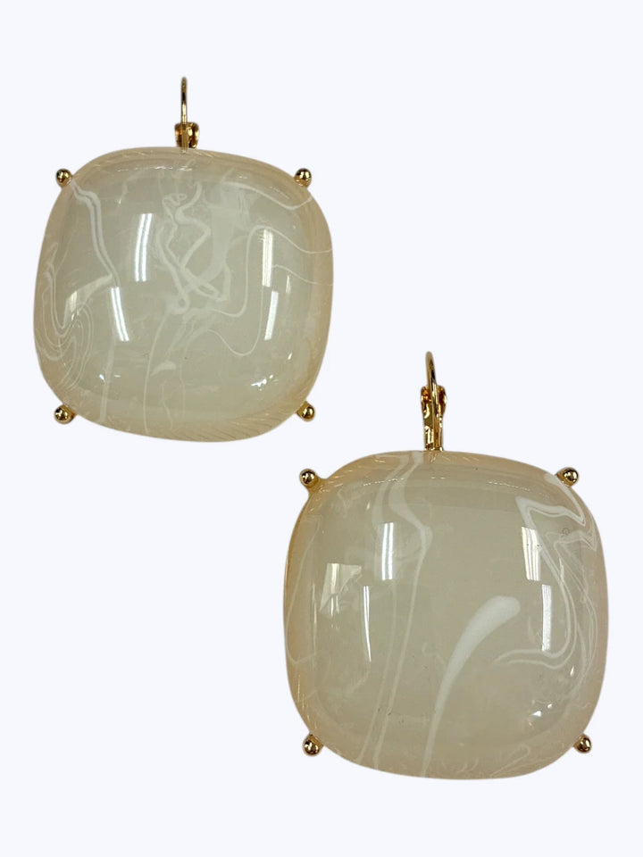 Marbled Acrylic Drop Earrings