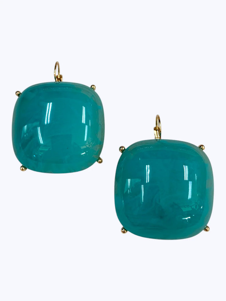 Marbled Acrylic Drop Earrings